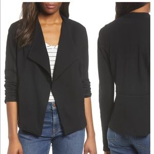 Drape Collar Knit Blazer
